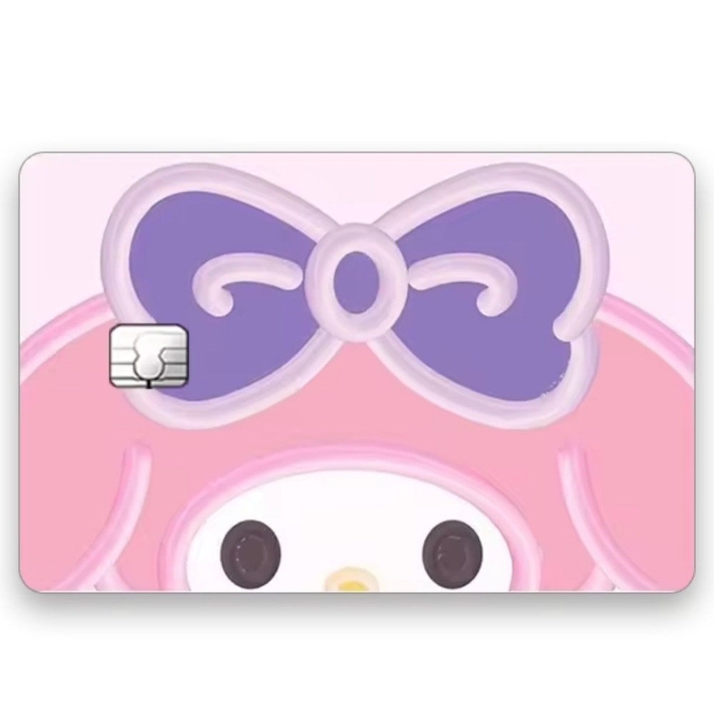 💚2/$20 Sanrio My Melody Face Credit Card Skin Sticker